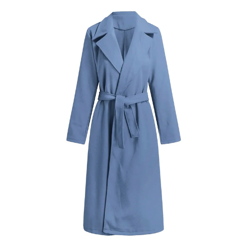 Krohn-e | langer Wickelmantel - stilvolle Winteroberbekleidung für Damen