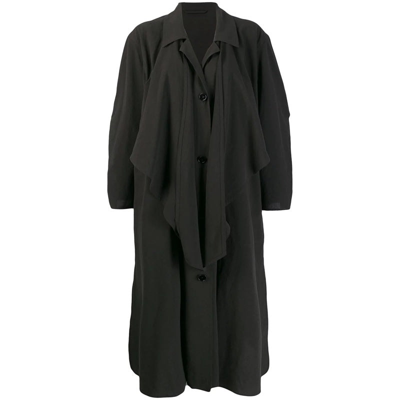 Trenchcoat mit hohem Kragen