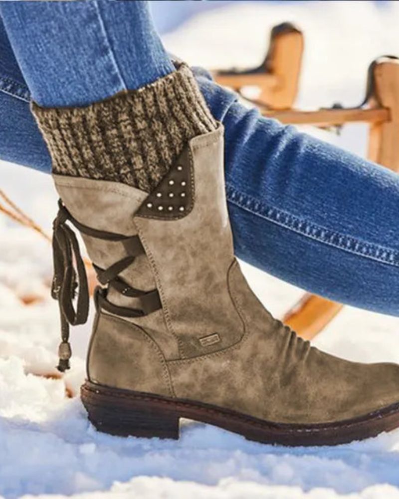 Krohn-e | Echtes Leder Winterstiefel