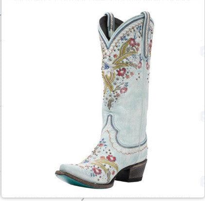 Damen-Stiefel aus Lederimitat