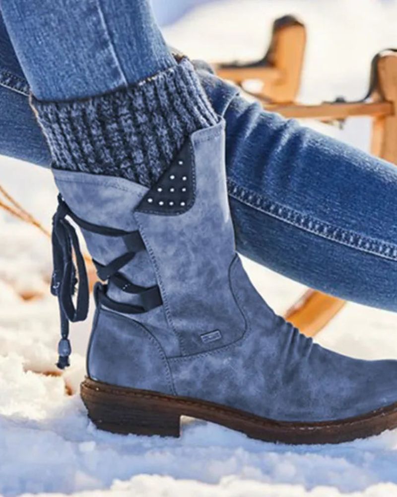 Krohn-e | Echtes Leder Winterstiefel