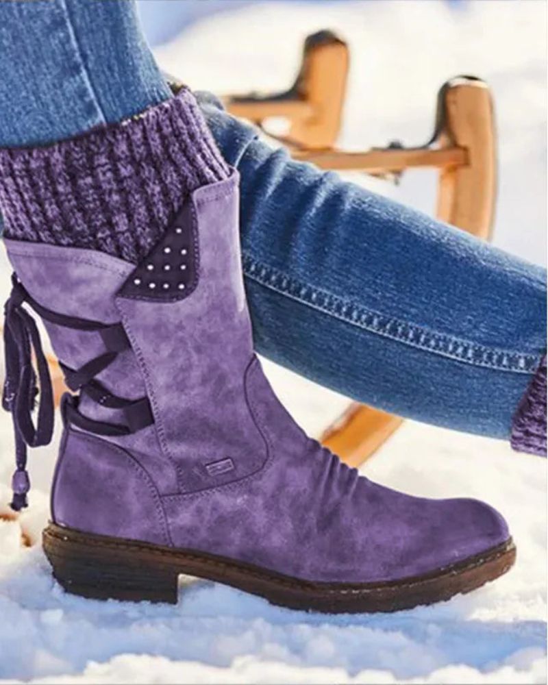 Krohn-e | Echtes Leder Winterstiefel