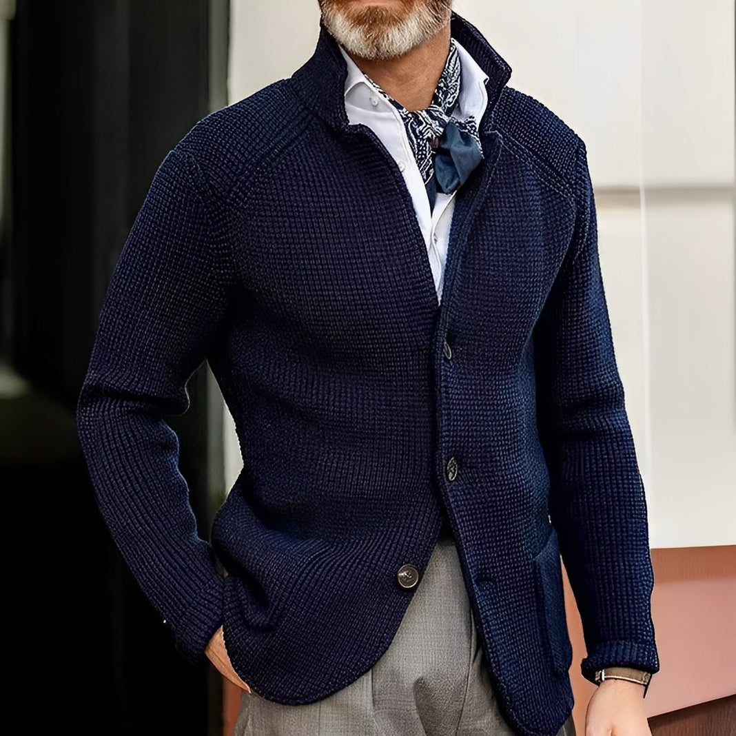 Krohn-e | Eleganter Strickcardigan für Herren