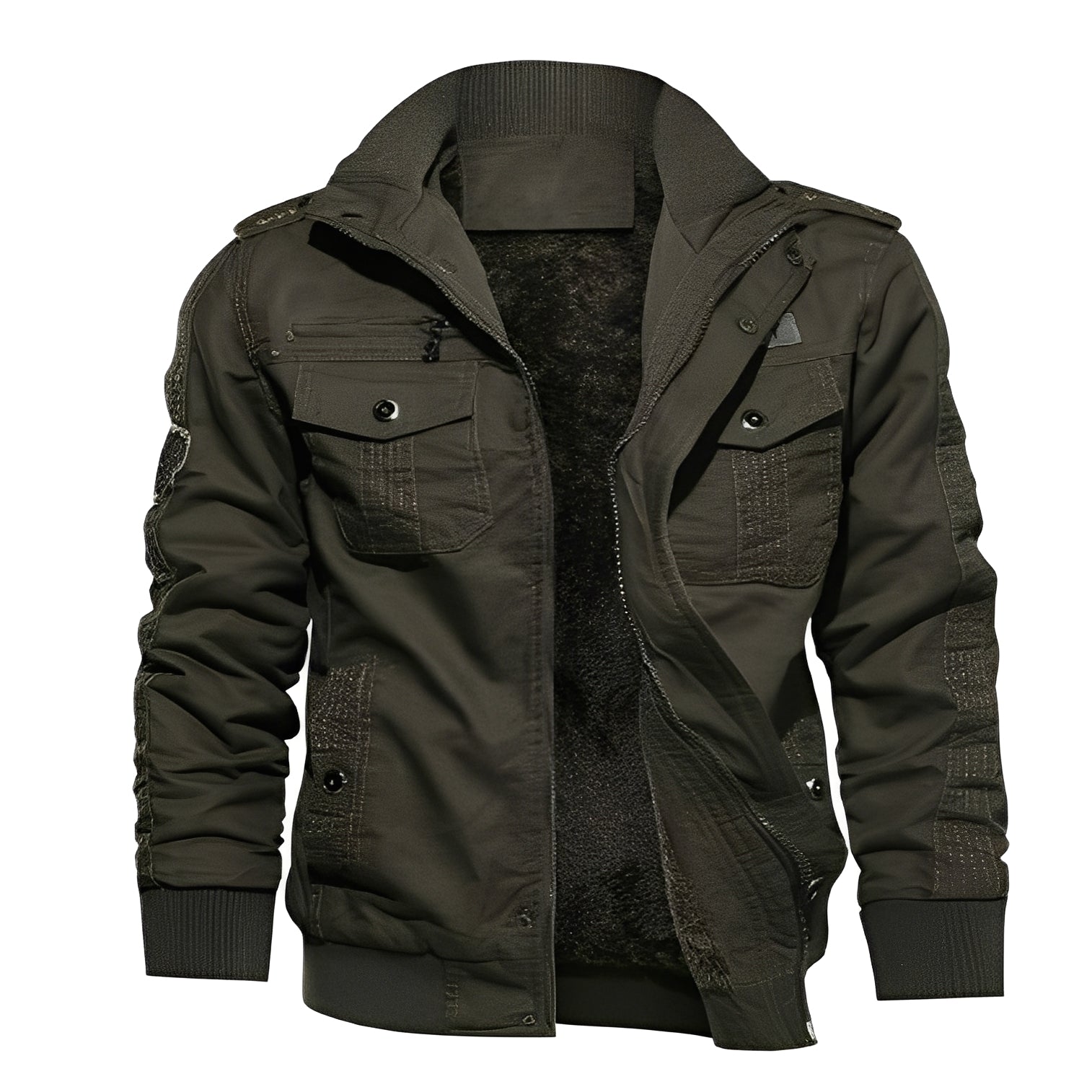 Krohn-e | Stylische Fleecejacke mit Taschen für Männer