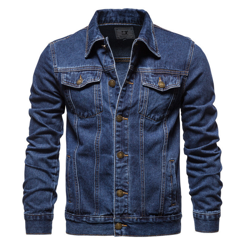 Krohn-e | Klassische Denim Truckerjacke für Herren