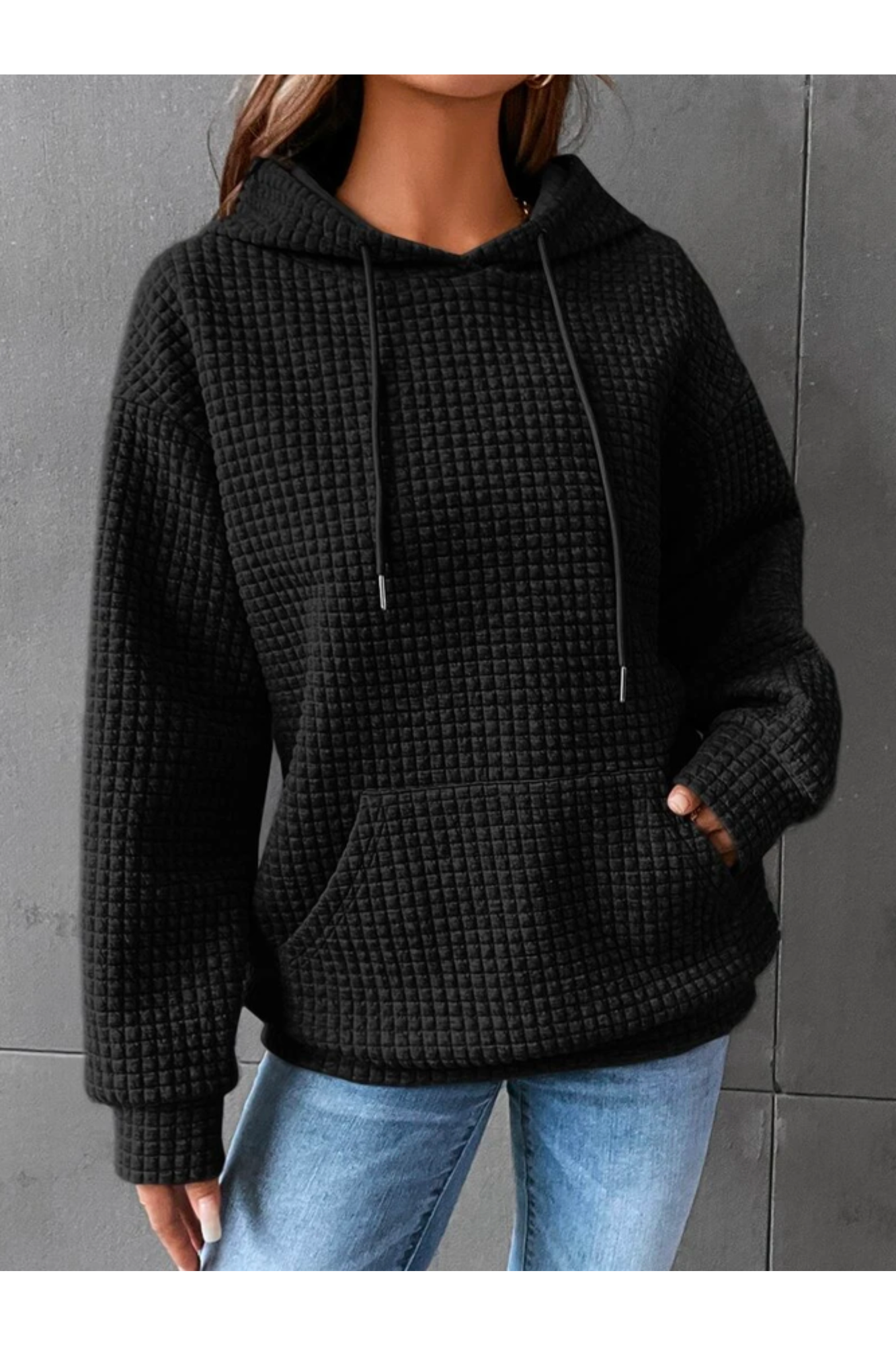 Krohn-e | Pullover Warm für Frauen Kapuze