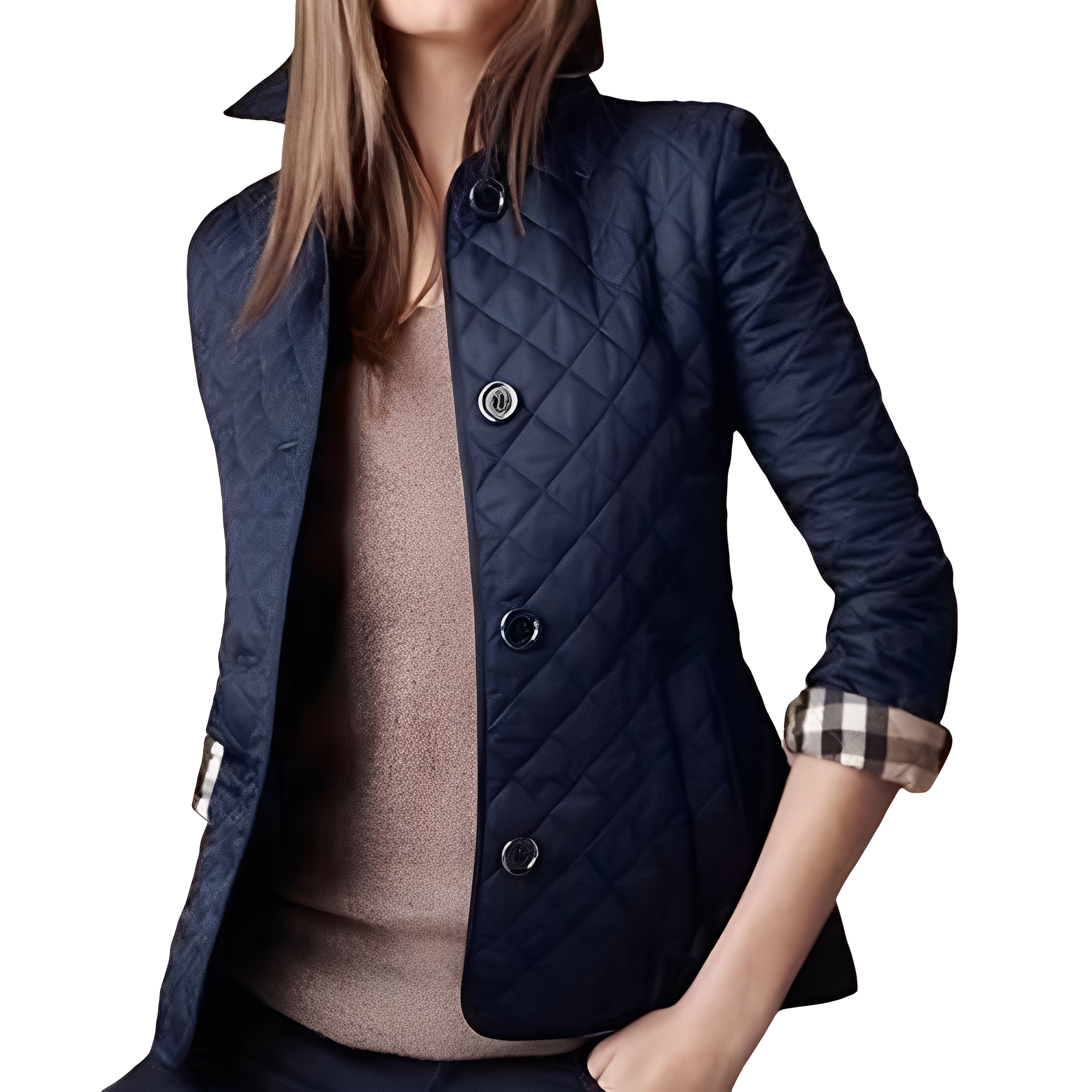 Krohn-e | Stylische Slim-Fit Jacke mit Knöpfen für Männer