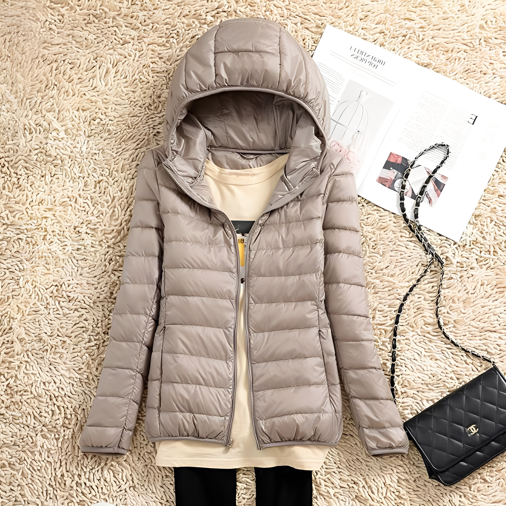 Krohn-e | Lässige Slim Down-Jacke für Frauen