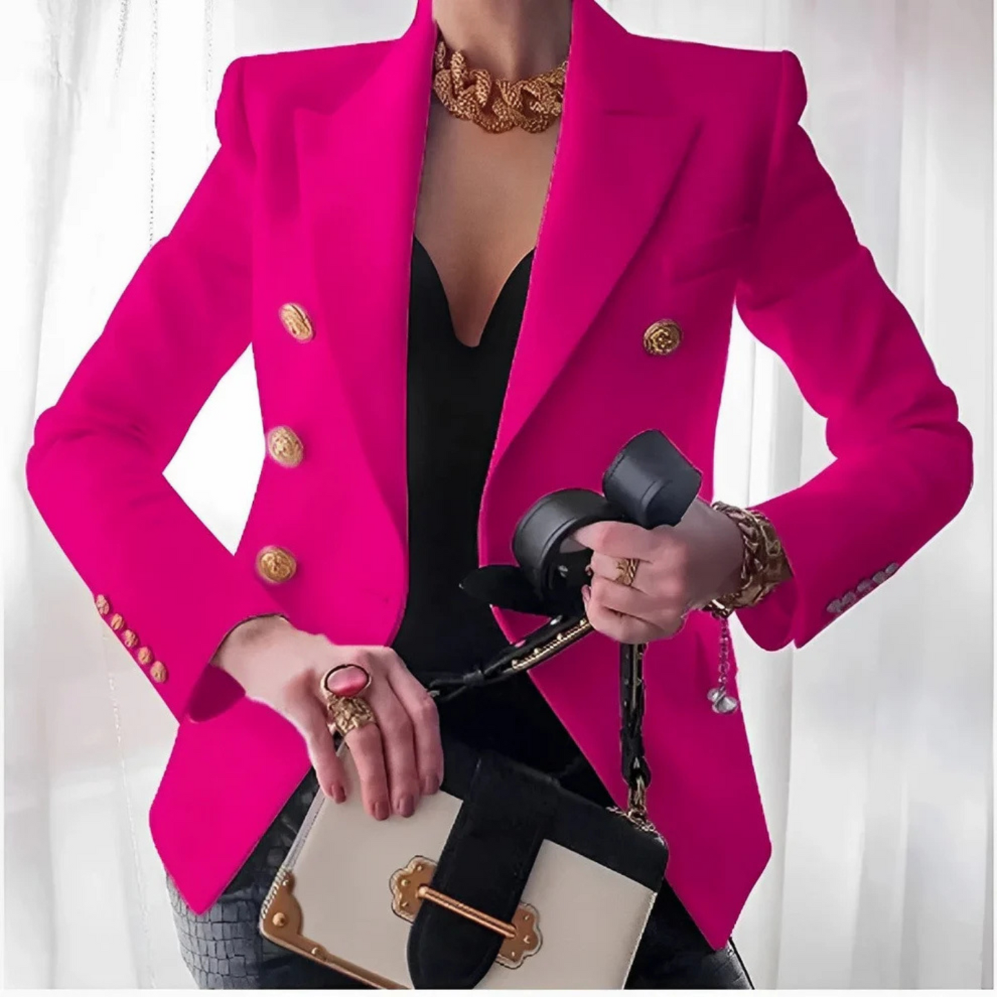 Krohn-e | Damen Eleganter Blazer Sofistiziert