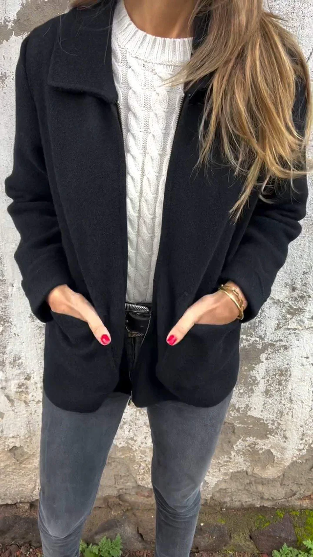 Krohn-e | Zip up Kurze Jacke Modern Minimalistische Oberbekleidung