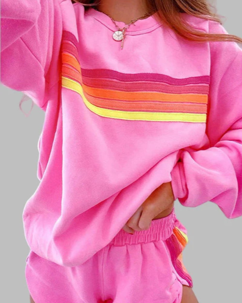 Krohn-e | Gestreiftes Pyjama-Set