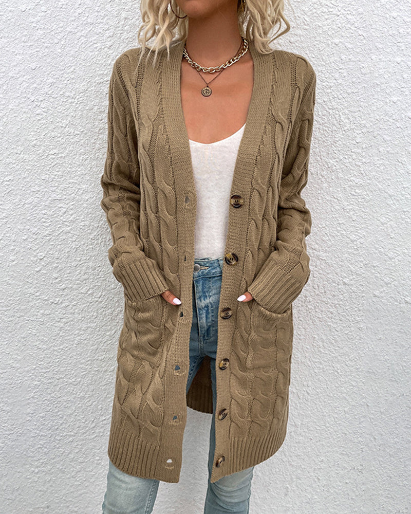 Krohn-e | Stylischer Langarm-Herbst-Cardigan für Damen