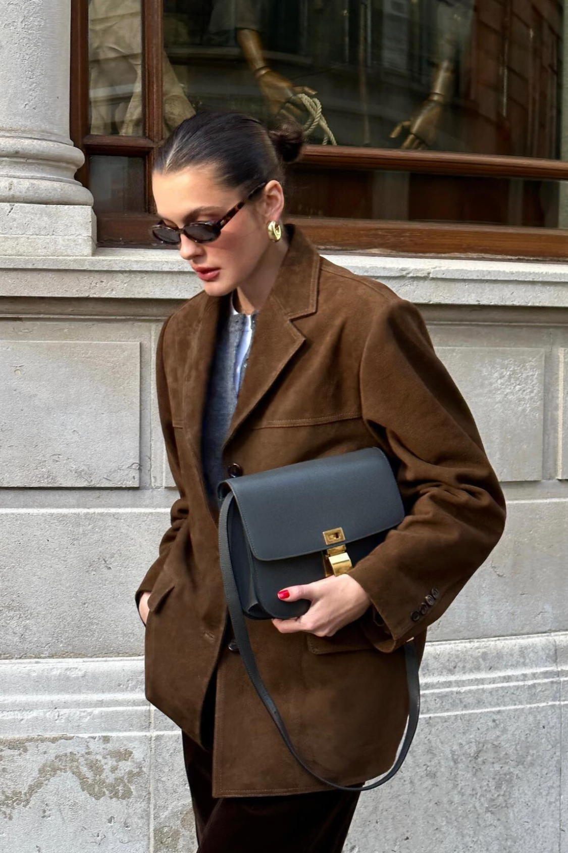 Suede Blazer by Avelena