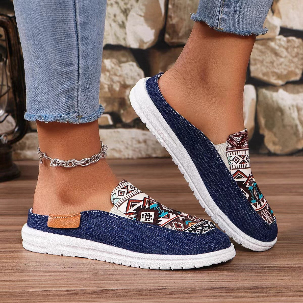 Sunnie Damen-Leinenschuhe flach