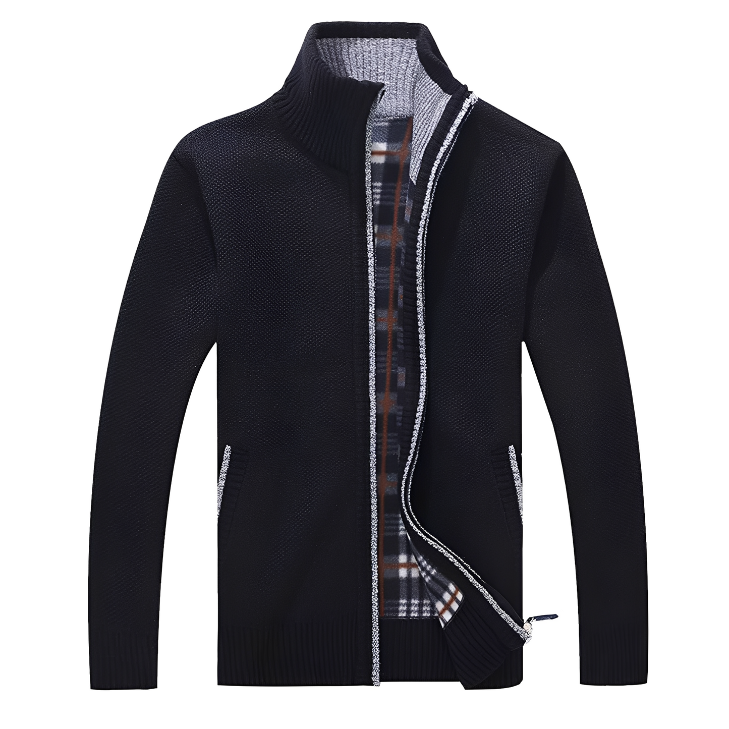 Krohn-e | Stylischer Cardigan mit weichem Fleece-Futter für Männer
