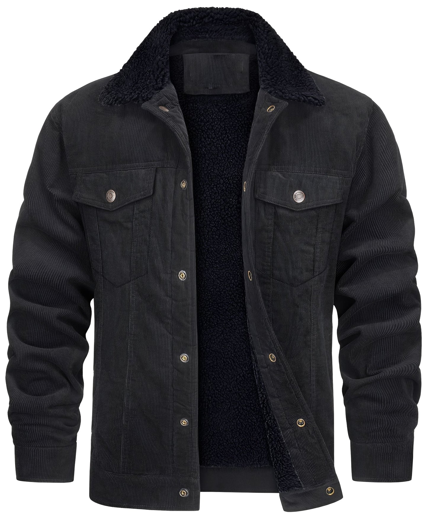 Krohn-e | klassische Cord-Plüschjacke für Männer
