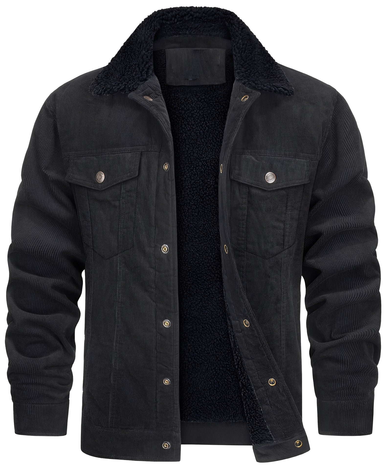 Krohn-e | klassische Cord-Plüschjacke für Männer