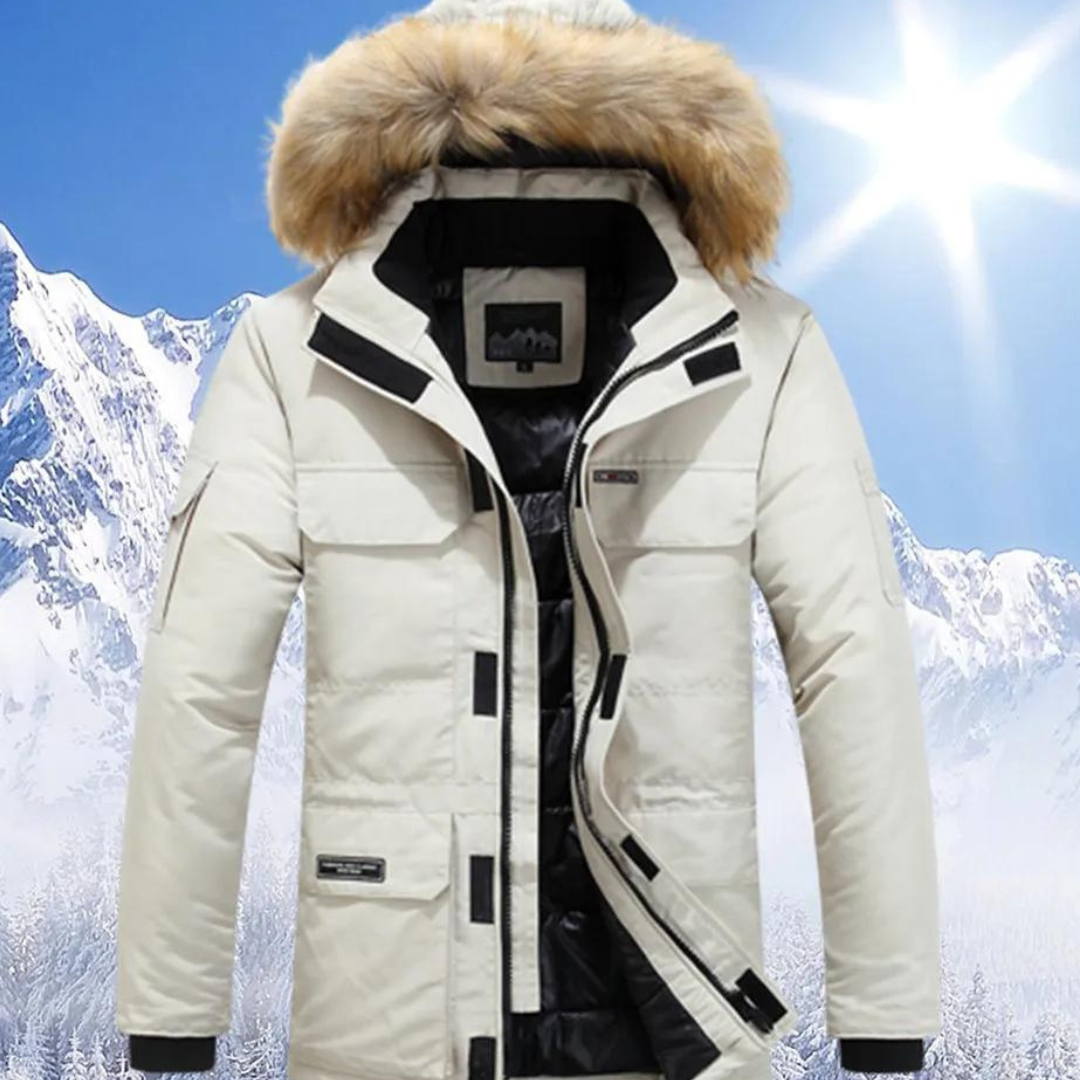 Krohn-e | Parka Herren mit Pelzukragen