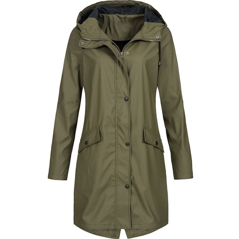 Krohn-e | Wasserdichte Damen Regenjacke Mit Kapuze