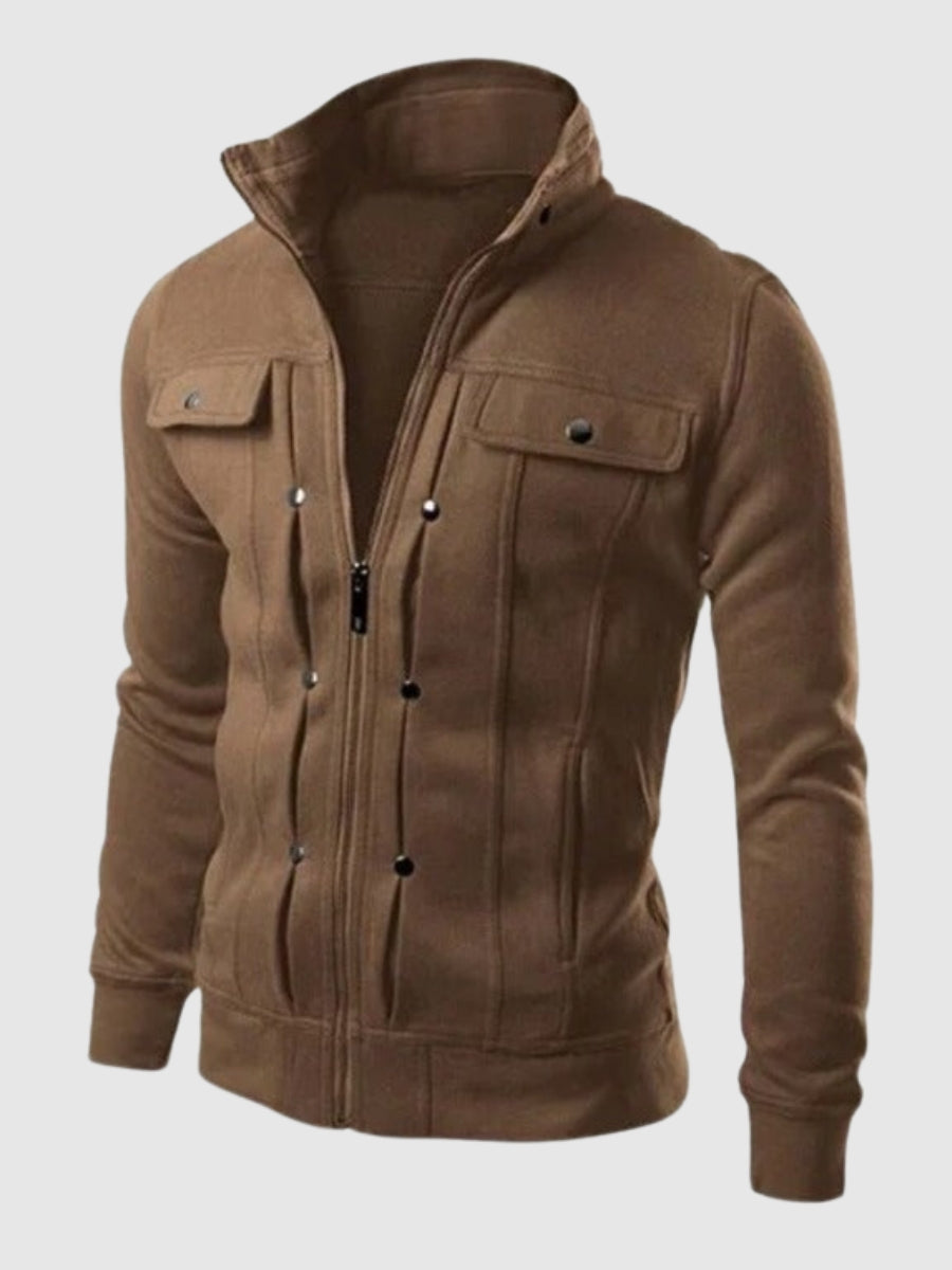 Krohn-e | Herrenjacke Baumwolle Klassisch und Bequem