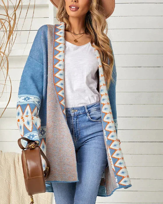 Krohn-e | Lockere Jacke mit Aufdruck