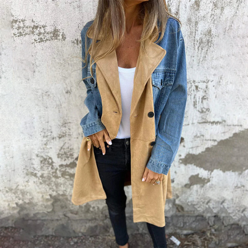 Elegantes und vielseitiges Denim-Trenchcoat von Céline™