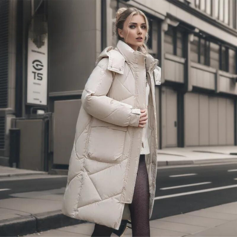 Krohn-e | Lange Jacke für Frauen Winter Warm