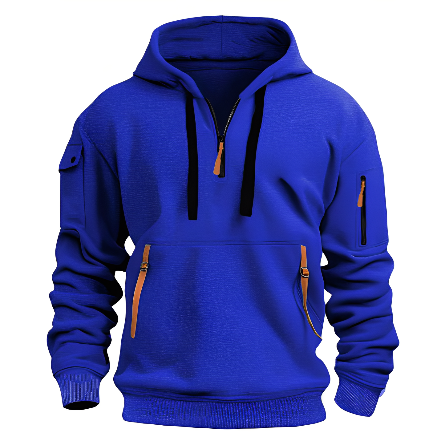 Krohn-e | Locker Hoodie mit Halbzip für Männer