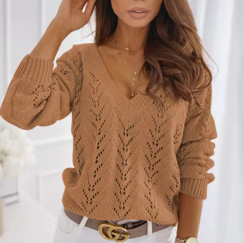 Damen-Oversize-Strickpullover Vanna