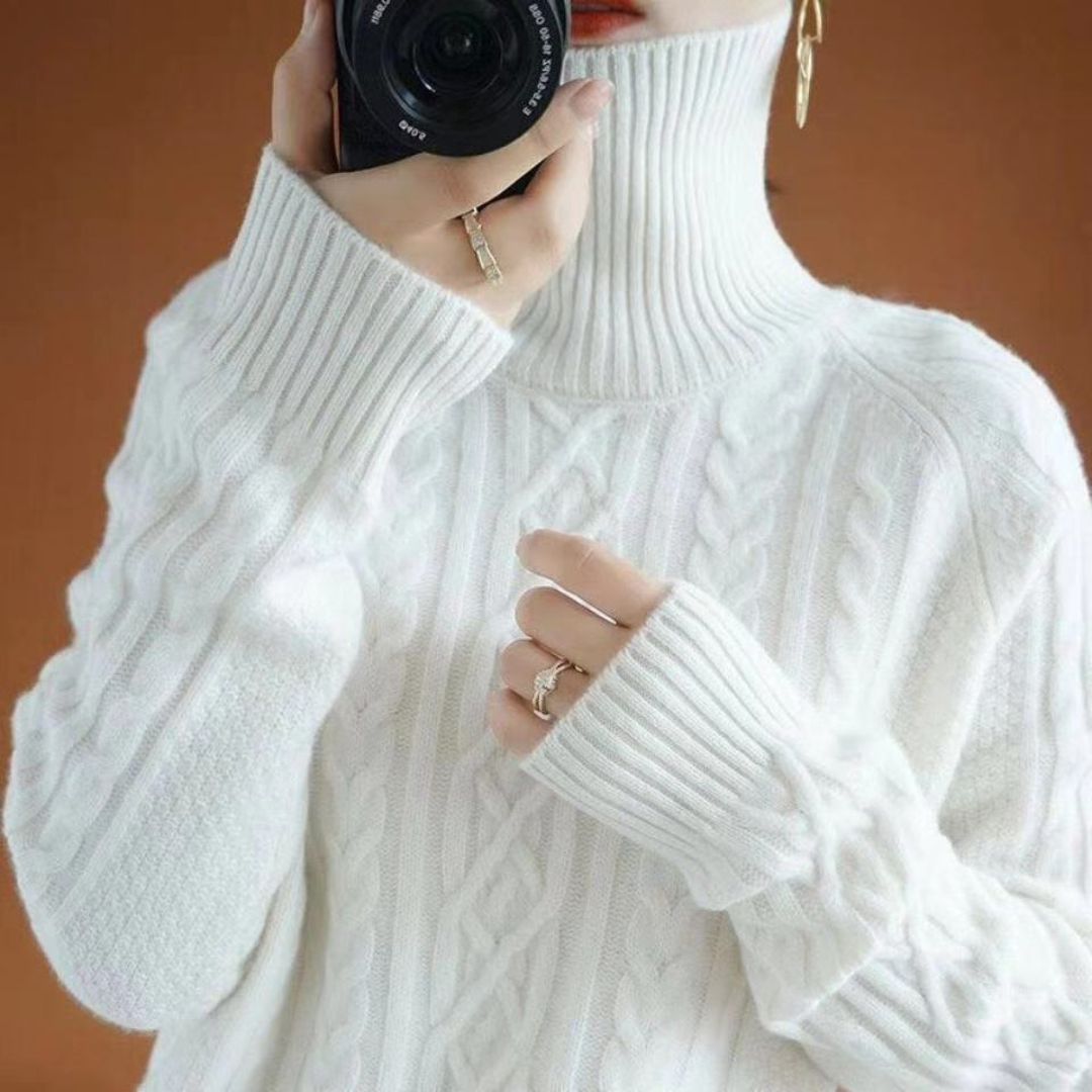 Krohn-e | Pullover aus Strick für Frauen mit warmem Rollkragen