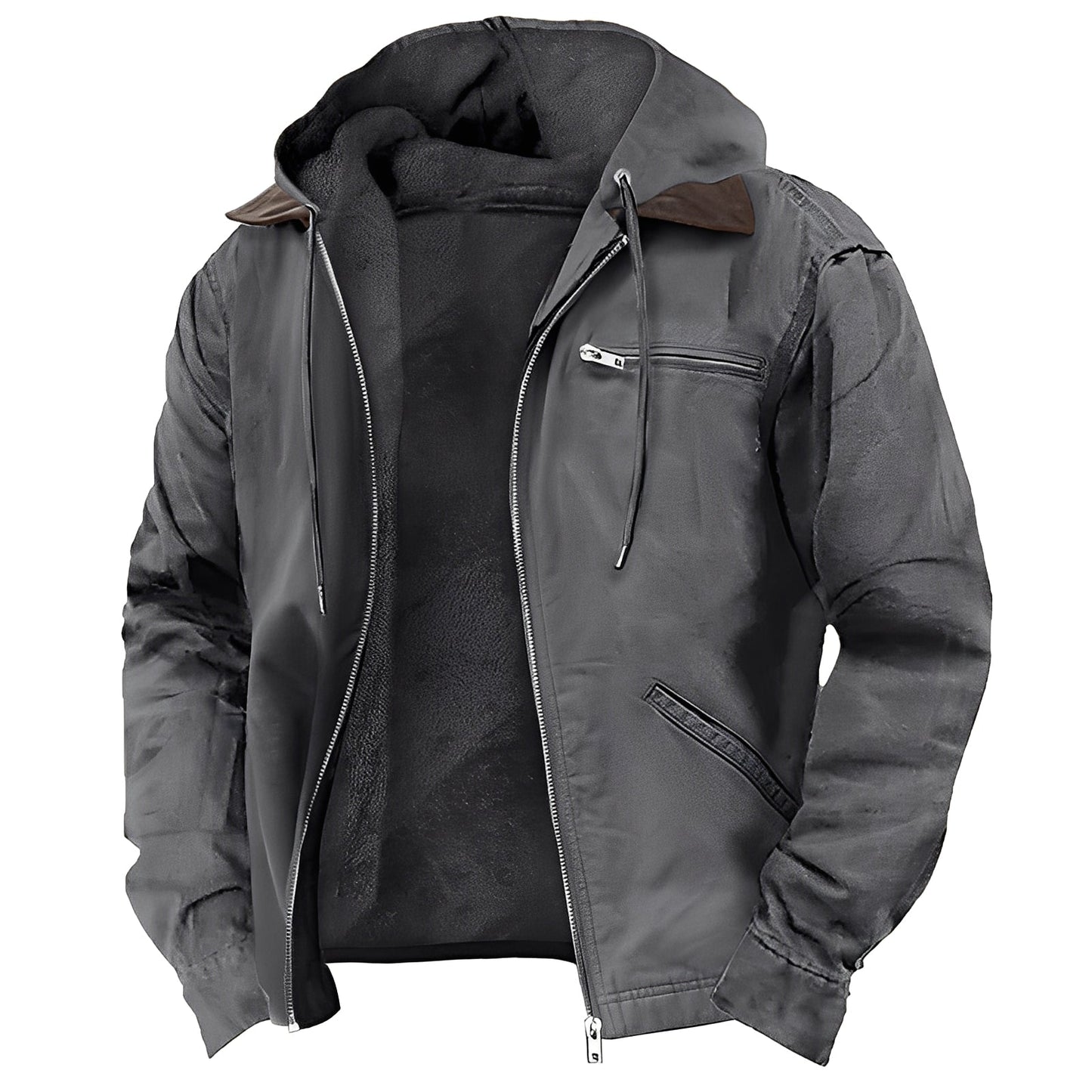 Krohn-e | Warme Outdoor-Jacke mit Kapuze für Herren