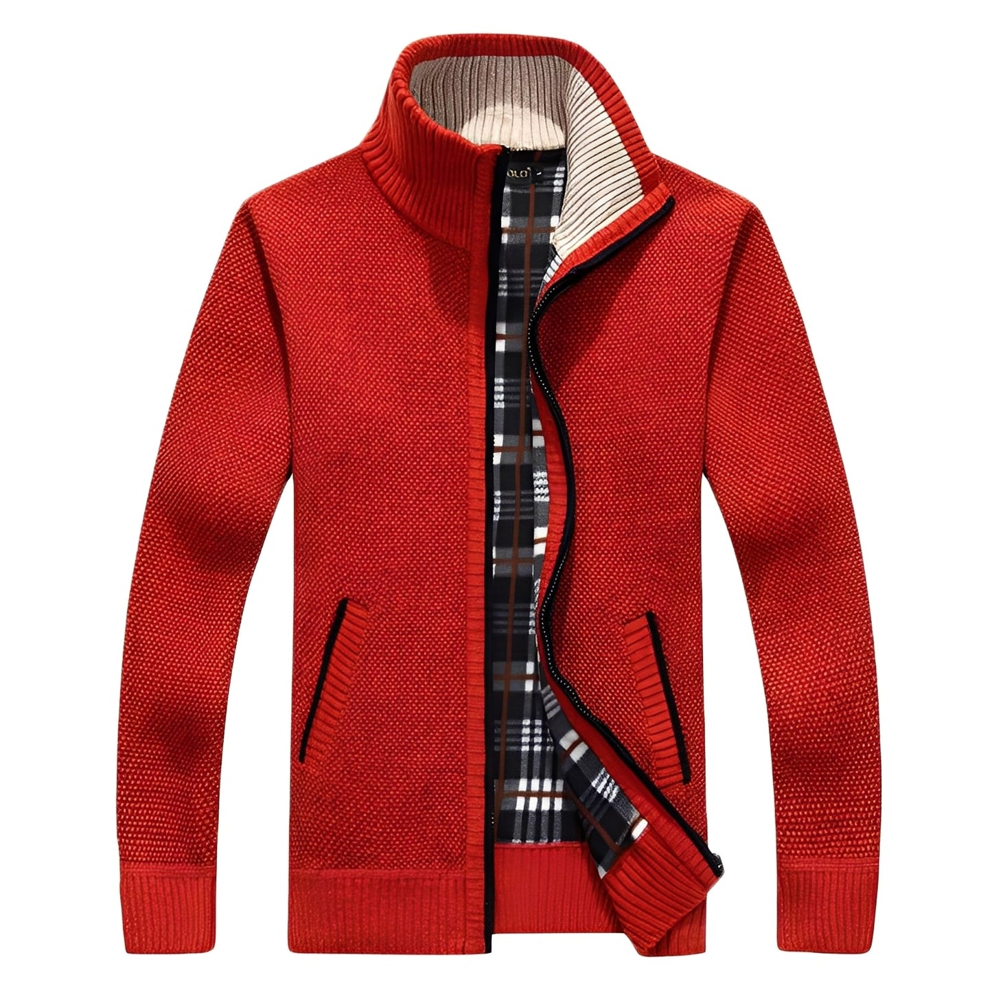 Krohn-e | Klassischer Cardigan mit Futter für Männer