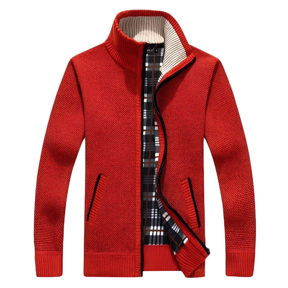 Krohn-e | Klassischer Cardigan mit Futter für Männer