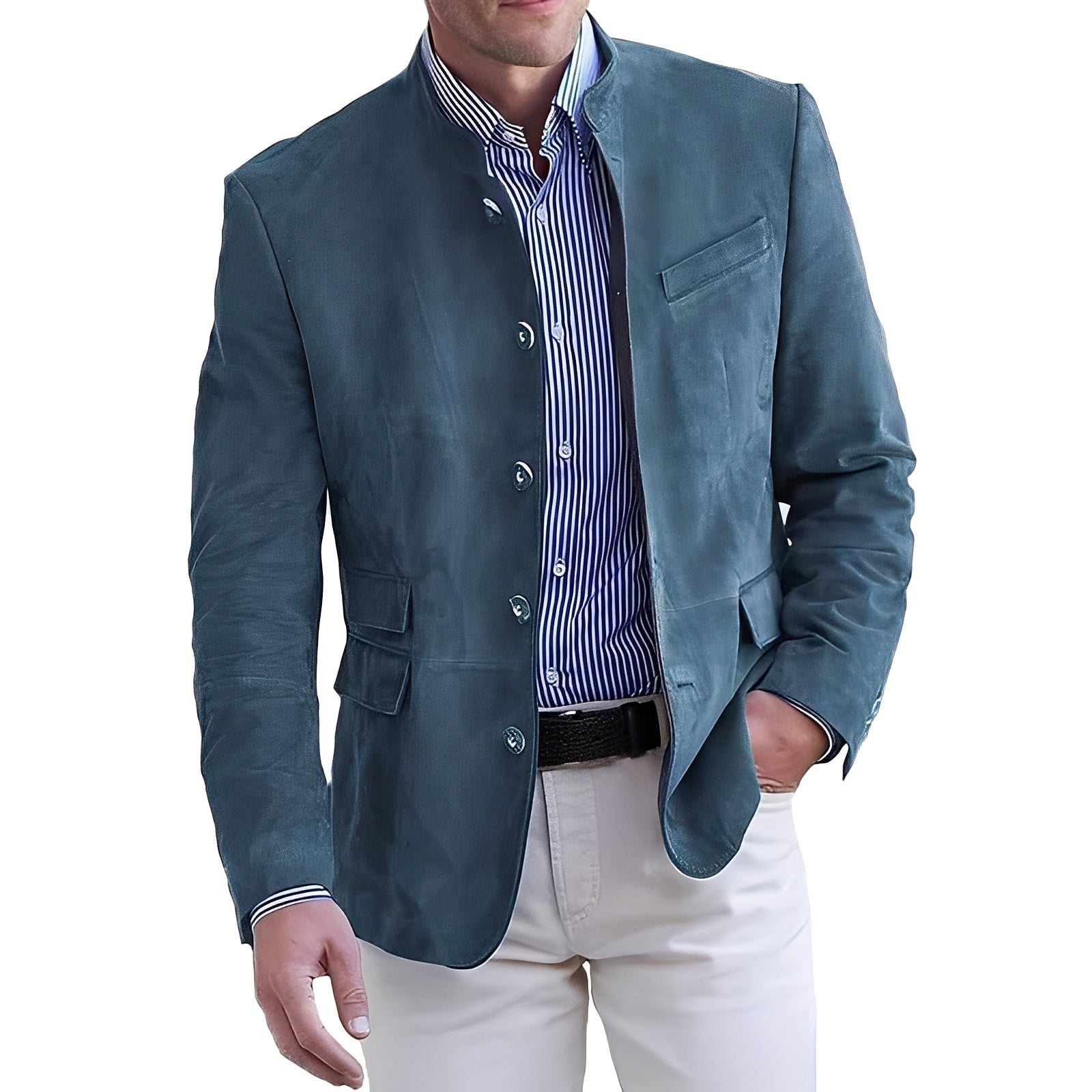 Krohn-e | Stylische Freizeit Blazerjacke für Männer