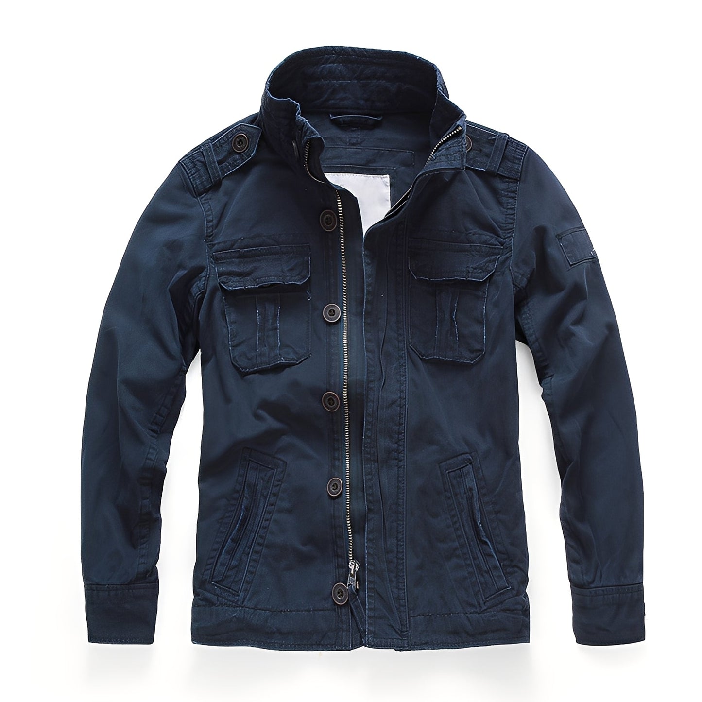 Krohn-e | Klassische Denimjacke mit Taschen für Männer