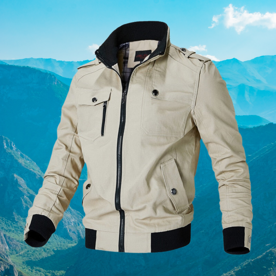 Krohn-e | Bomberjacke mit Stilvollem Reißverschluss