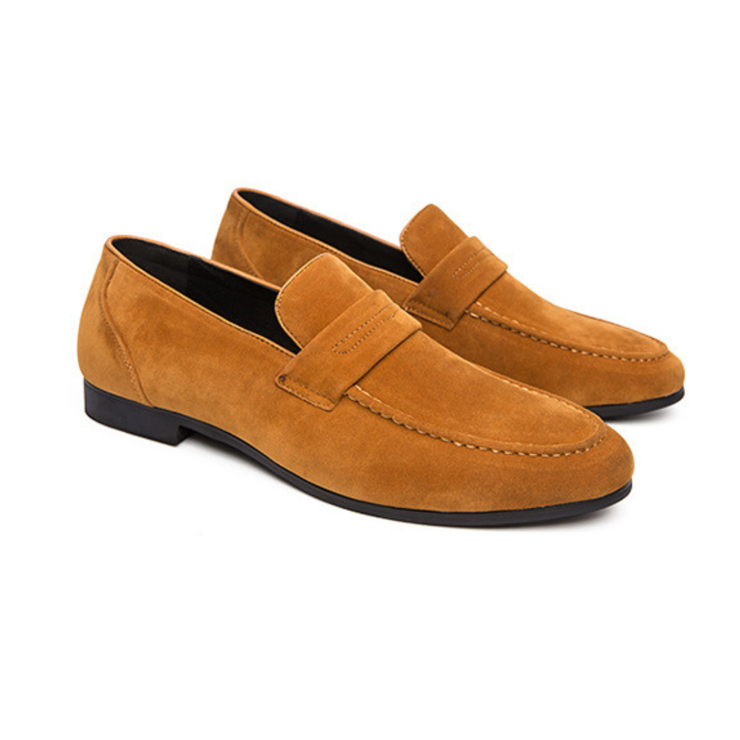 Edle Herren-Loafer mit Wildleder-Riemen