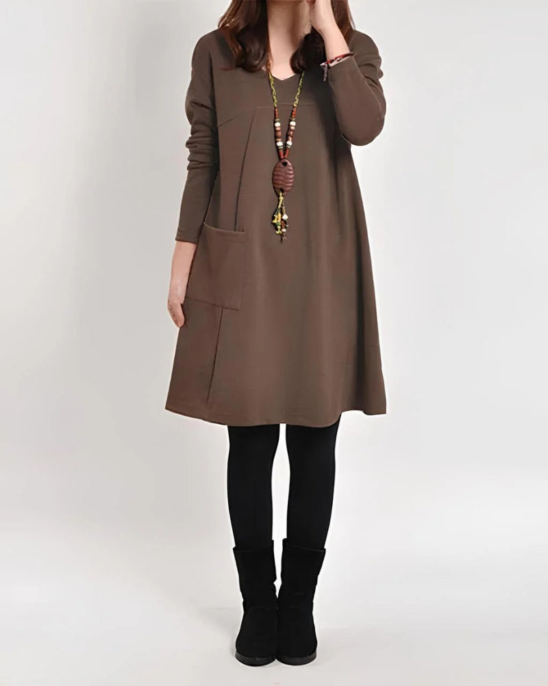 Krohn-e | Freizeitkleid mit Taschen