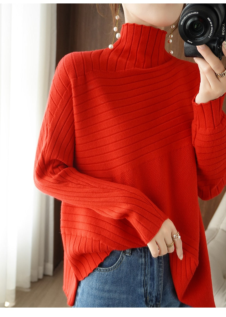 Krohn-e | Rollkragenpullover für Herbst und Winter Ideal, Um Warm Zu Bleiben