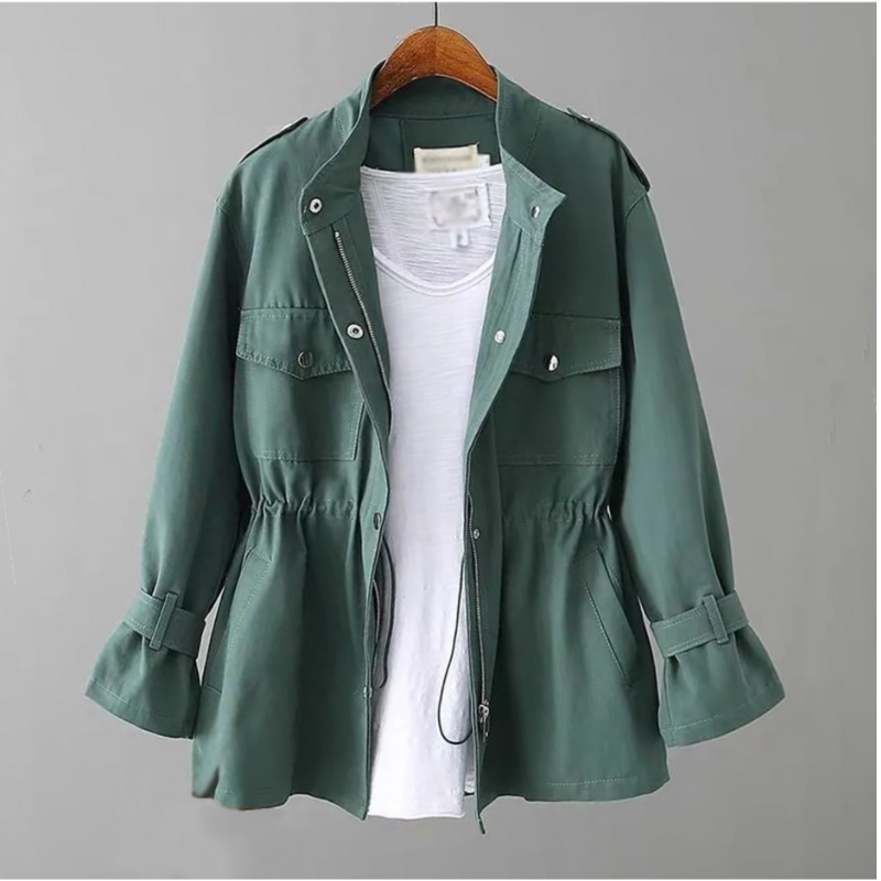Krohn-e | Langarm-Trenchcoat für Frauen