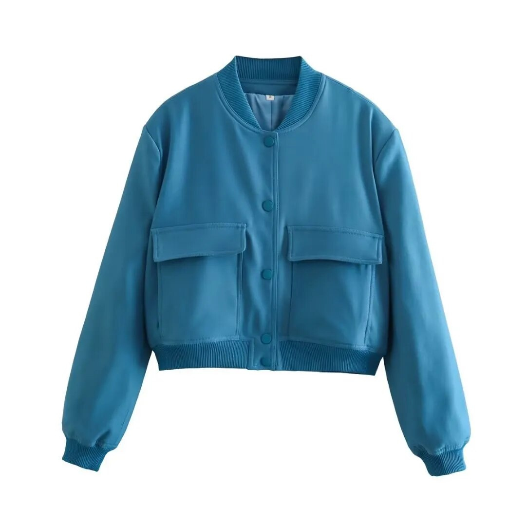 Krohn-e | Kurze Jacke mit Rundhalsausschnitt für Frauen