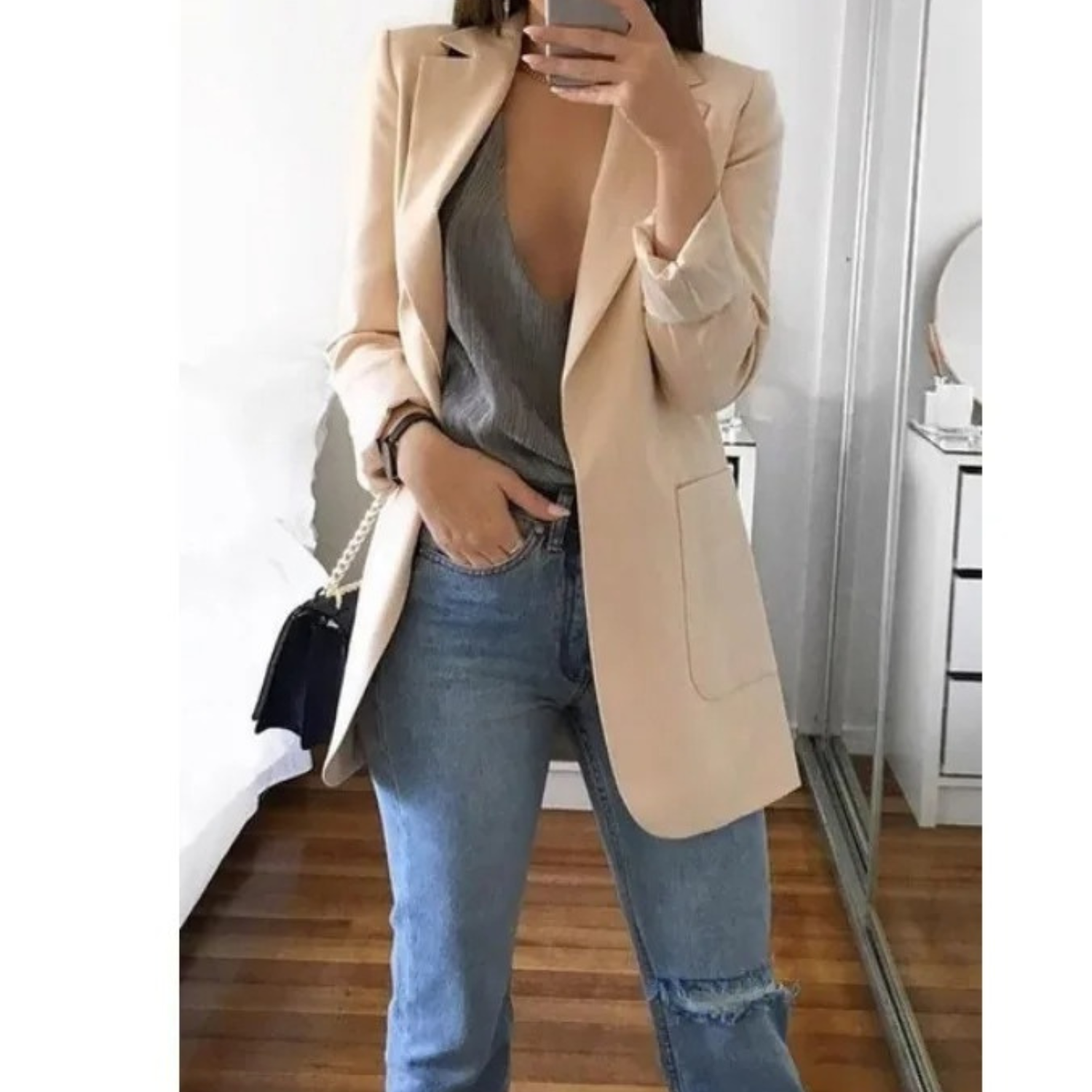 Krohn-e | Blazer für Frauen Khaki Farbe Herbst Moda