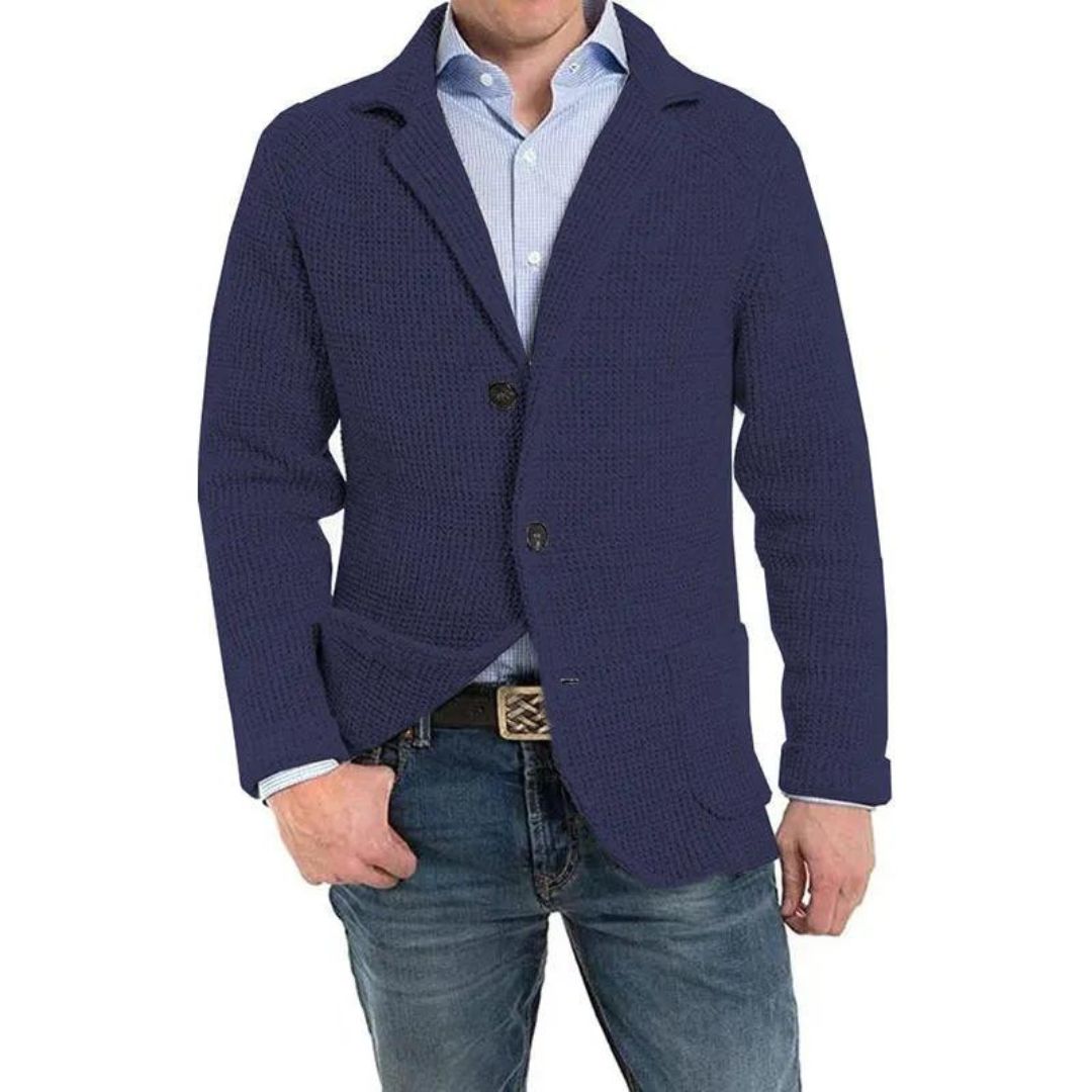 Strukturierter Strickblazer von Ulysa mit Revers