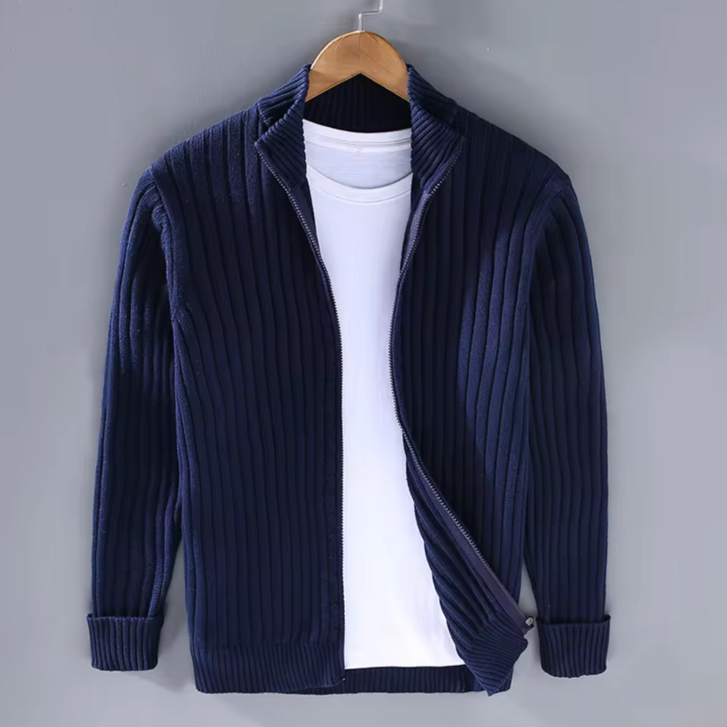 Nikolet Strickjacke mit Reißverschluss von KnitZauber