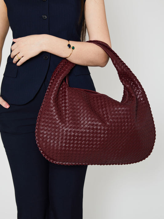 Krohn-e | Luxus Damen Handtasche mit Geflochtenem Design - Krohn-e