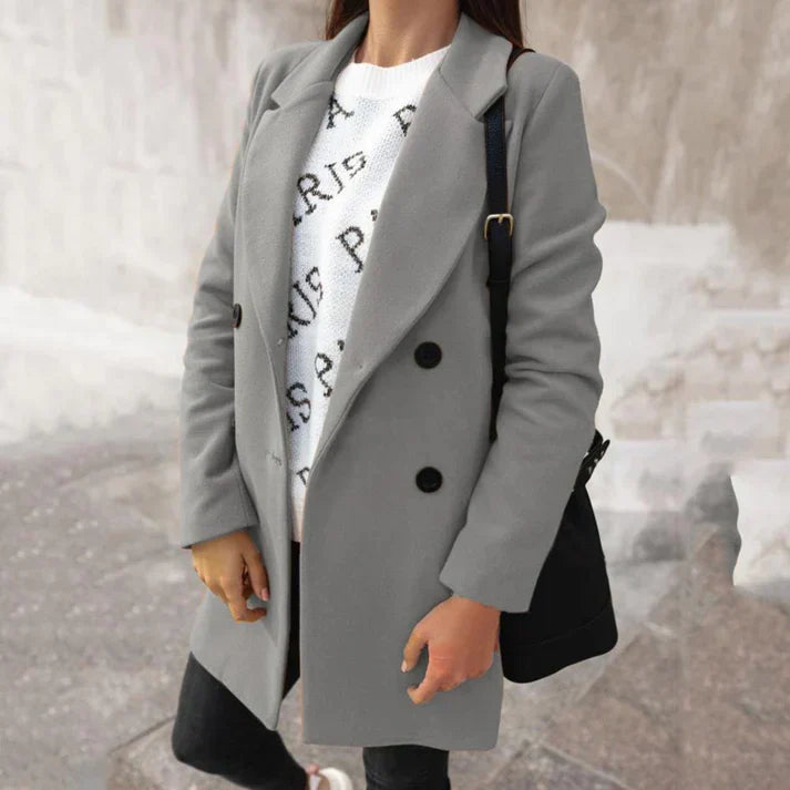 Krohn-e | Eleganter Woll Mantel Damen