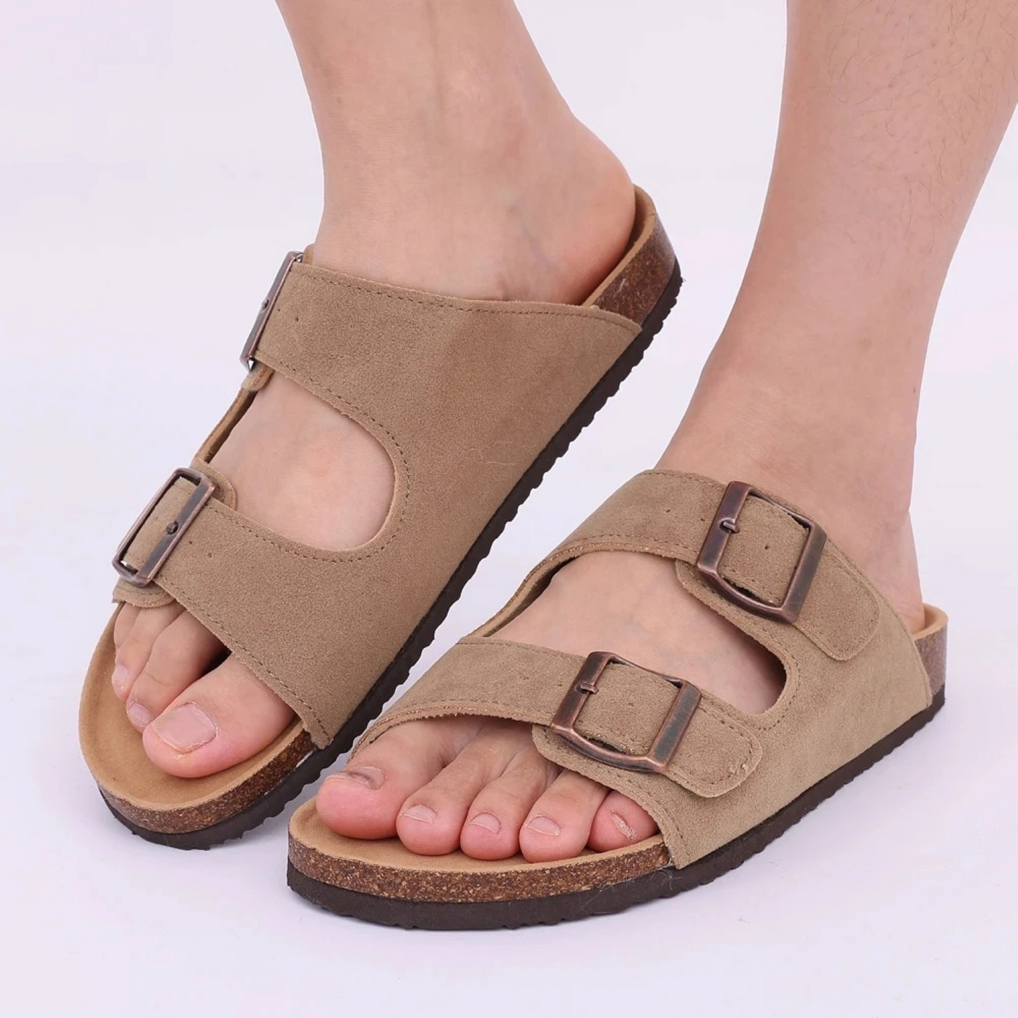 Korksohlen-Sandalen Chanda
