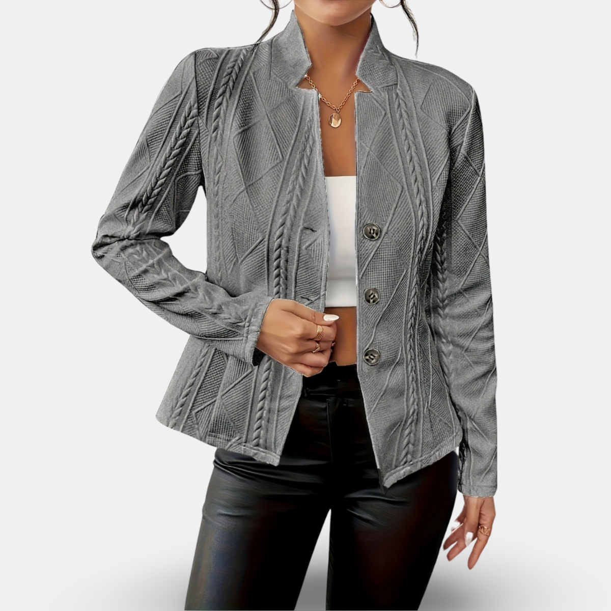Krohn-e | Elegante und Vielseitige Taillierte Jacke