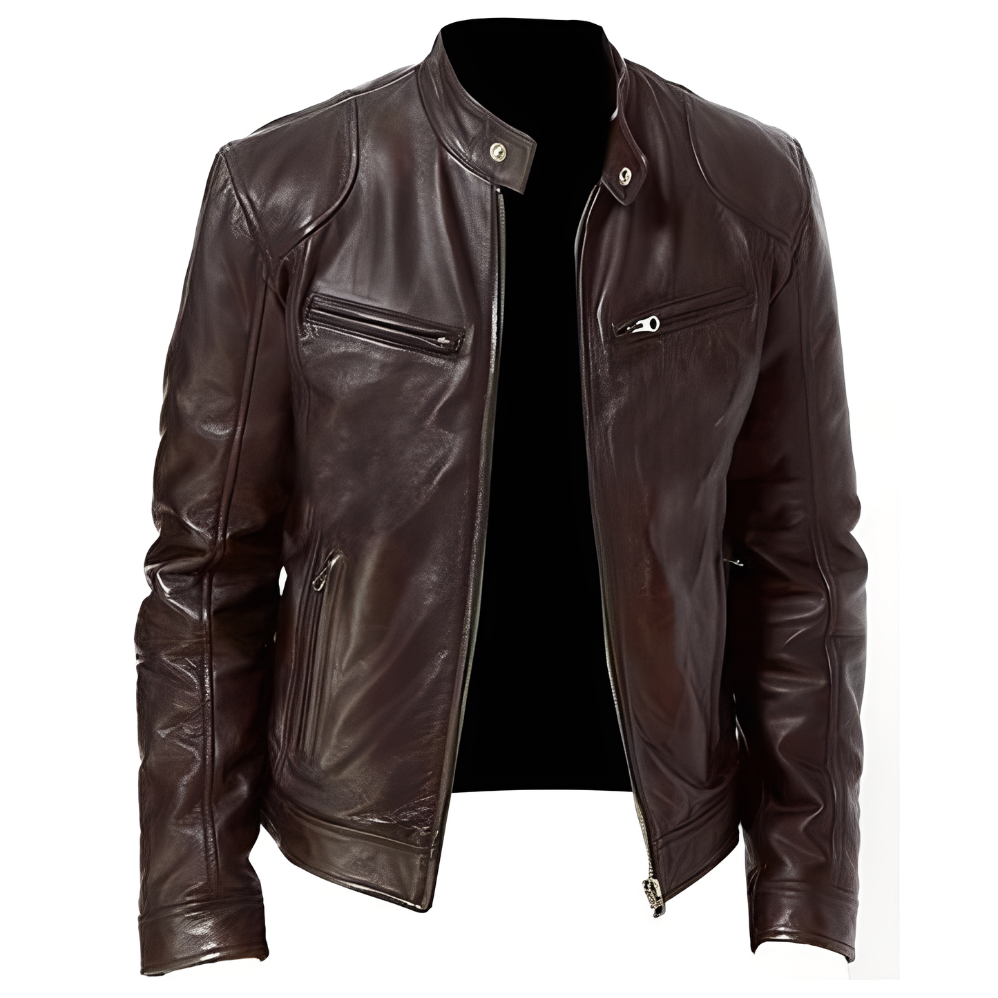 Krohn-e | Freizeit PU Lederjacke für Männer
