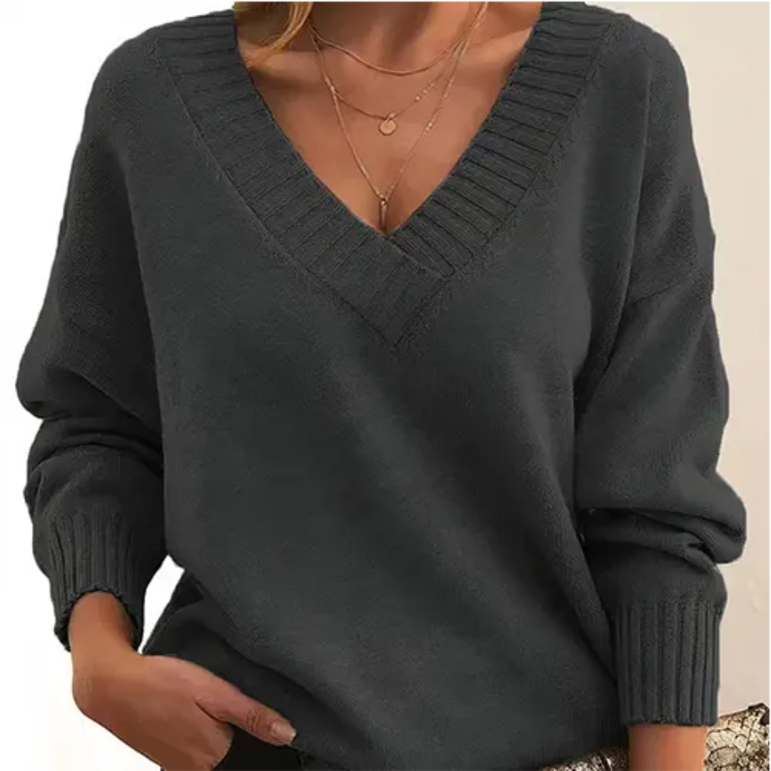 Krohn-e | Pullover Winter V-Ausschnitt für Frauen